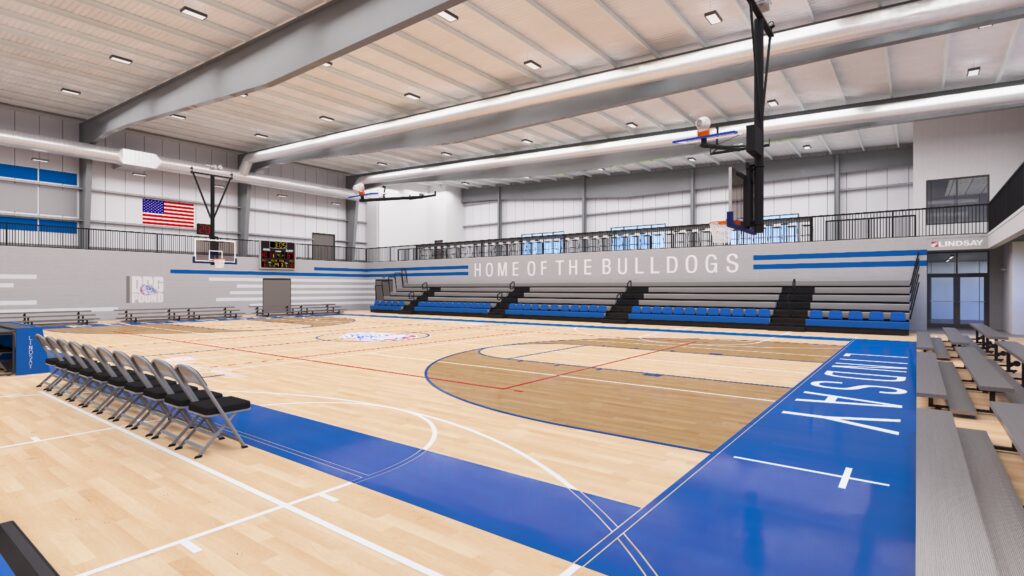 Main gymnasium NW view